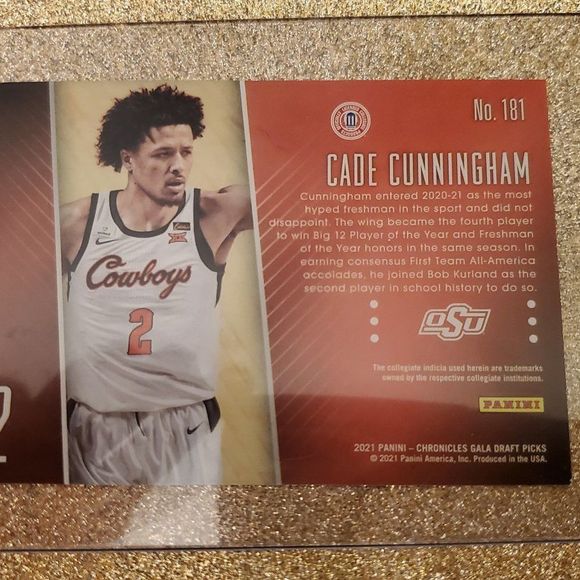 2021 Cade Cunningham #181 GALA Rookies - Picture 2 of 4